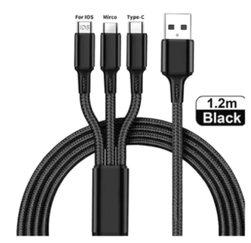 Ladekabel (schwarz/silber)